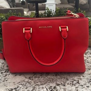 Red Michael Kors Purse